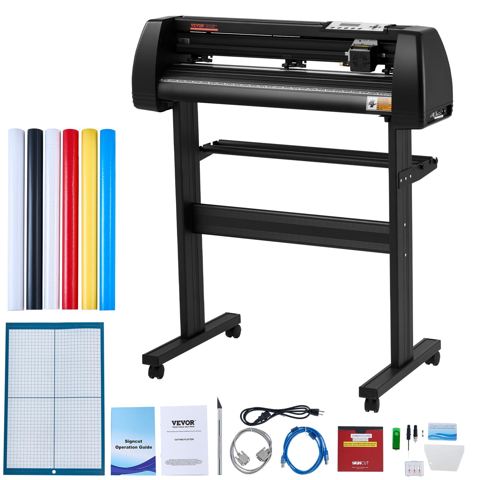 Amazon.com: VEVOR 28-inch Cutting Machine for Vinyl, Features LCD